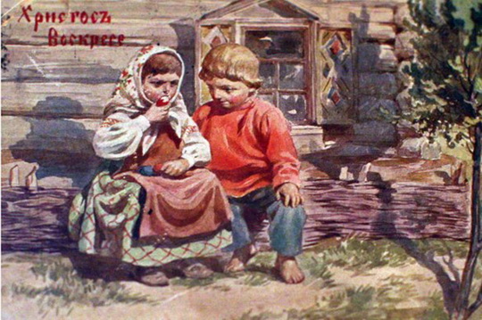 Старинные пасхальные открытки