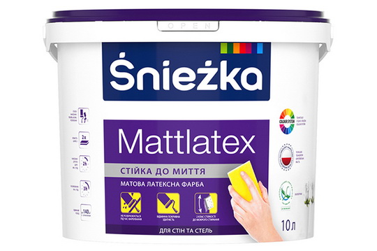 Латексна фарбоа Śnieżka Mattlatex