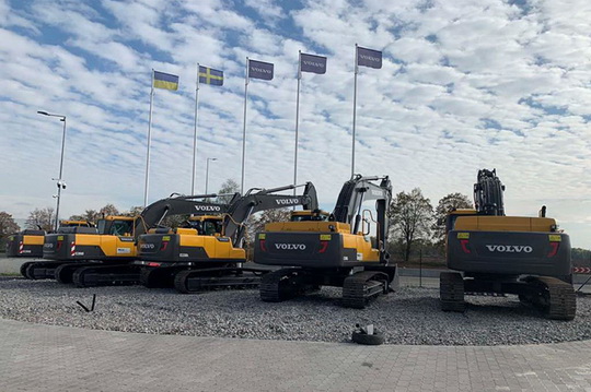 В Украине появились новые экскаваторы Volvo