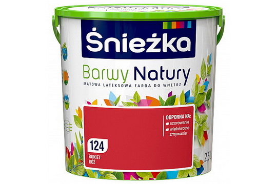 Матова латексна фарба для інтер'єрів  Śnieżka Barwy Natury