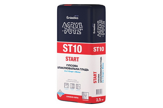 Шпаклювальна гладь ACRYL-PUTZ® ST10 START (2 в 1 старт+фініш)