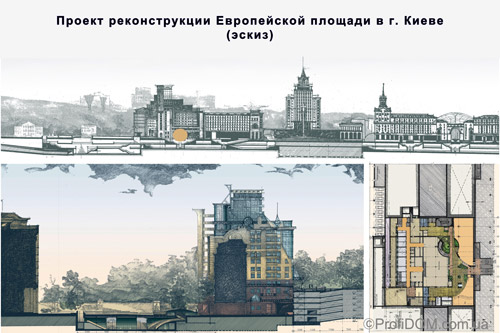 Проект реконструкции Европейской площади в Киеве