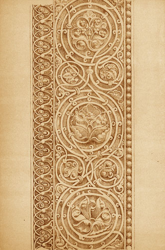 Детали серебрянного оклада Иконы Спасителя в Анчисхати (14-й век, г. Тбилиси)