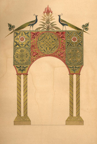 Орнамент из греческой рукописи 10-го столетия. Национальная Библиотека Франции. Париж.