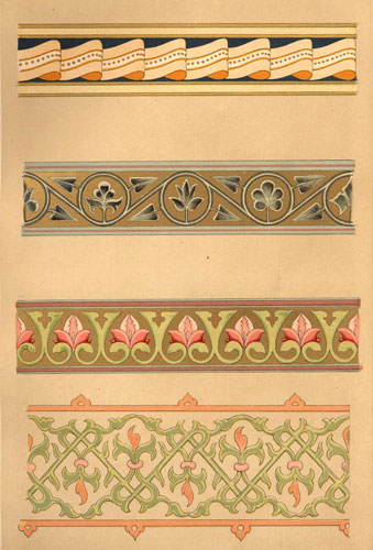 Орнамент из рукописи 9-го столетия. Национальная Библиотека Франции. Париж