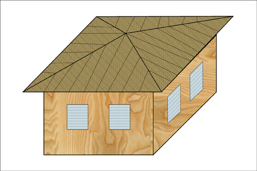 Классификация крыш. Шатровые, или четырехсатные крыши