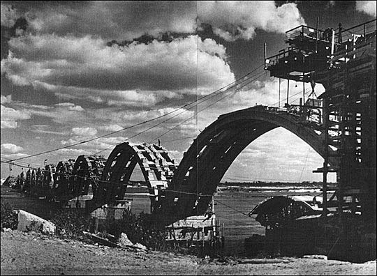 Как строился Дарницкий железнодорожный мост