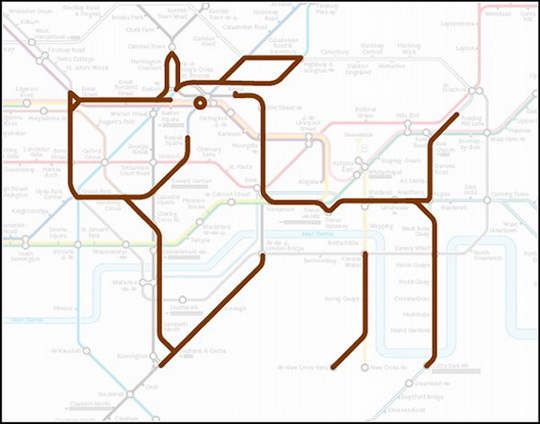 Курьезы: животные, которые «живут» на схеме Лондонского метро