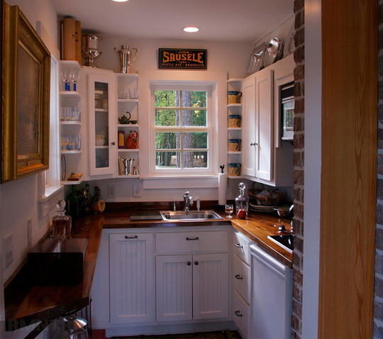 Как обустроить маленькую кухню