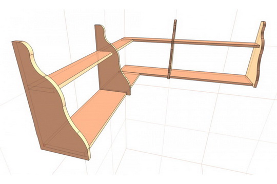 Как сделать полку из ДСП своими руками