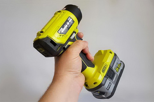 Новый аккумуляторный строительный фен Ryobi R18HG