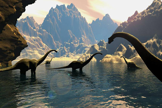 Как выглядел Крещатик во времена динозавров