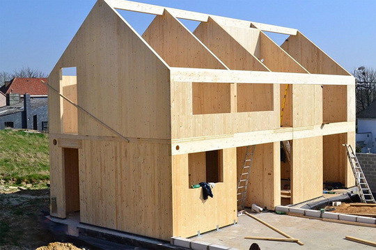 Новая технология строительства домов из CLT-панелей