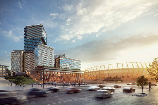 Возле стадиона «Олимпийский» в Киеве построят 29-этажный дом