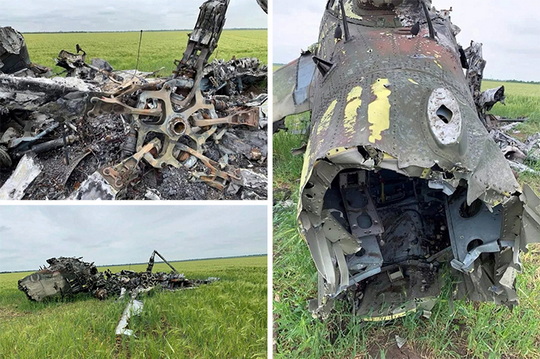 В украинском небе сбит редкий вертолет Ми-35МС, предназначенный русского военного командования