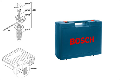 Сборочнй чертеж перфоратора Bosch GBH 2-26 DFR Pro