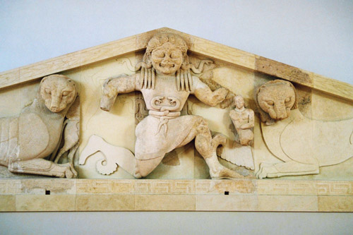 Храм Артемиды на острове Керкире (Корфу). Медуза Горгона