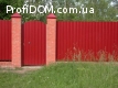 Забор из профнастила (Киевская область, Киев), с гарантией