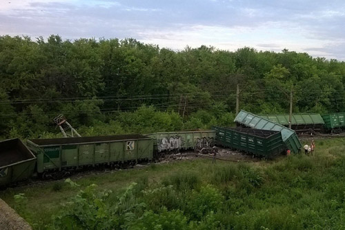 В Донецкой области железная дорога повреждена в 60 местах