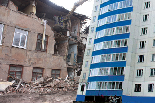 Донецк теряет старые дома и строит новые
