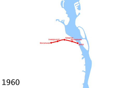 Первая линия Киевского метрополитена была открыта 52 года назад