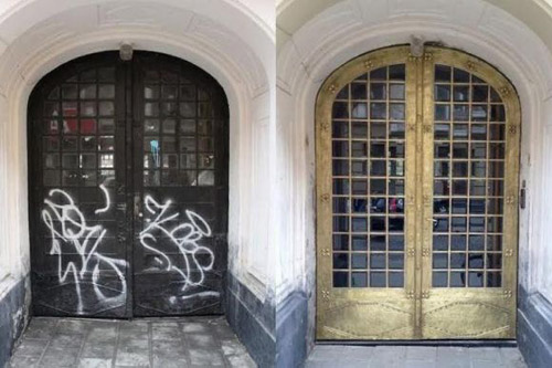 Во Львове отреставрировали уникальные врата