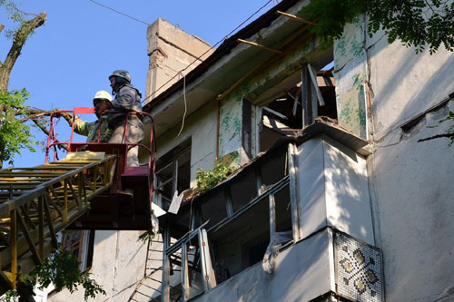 На срочный ремонт взорванного дома Николаев выделил 1,5 млн. грн.