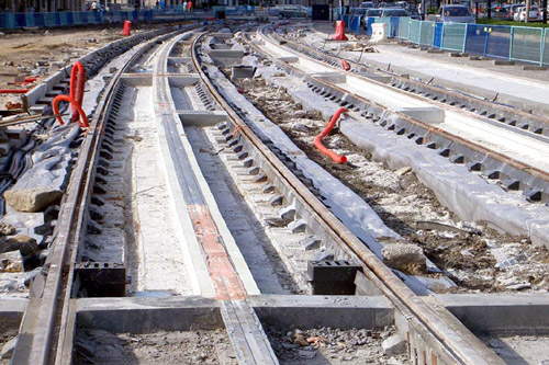 Строительство трамвайной линии во Львове сдвинули