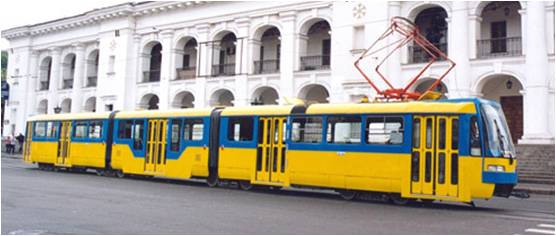 На улицы Киева запустят новые 3-секционные трамваи