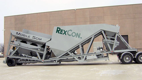 Создан новый экономичный бетонный завод RexCon Mobile 5 CM