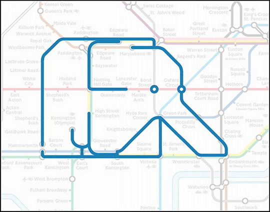 Курьезы: животные, которые «живут» на схеме Лондонского метро
