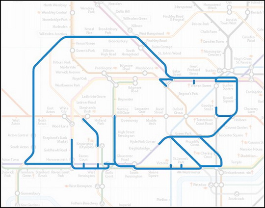 Курьезы: животные, которые «живут» на схеме Лондонского метро