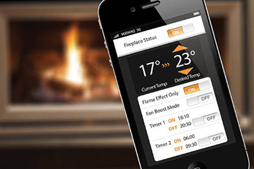 Разработан инновационный газовый камин, управляемый с iPhone. Видео