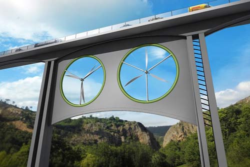 Спроектирован мост-ветряк, генерирующий электроэнергию