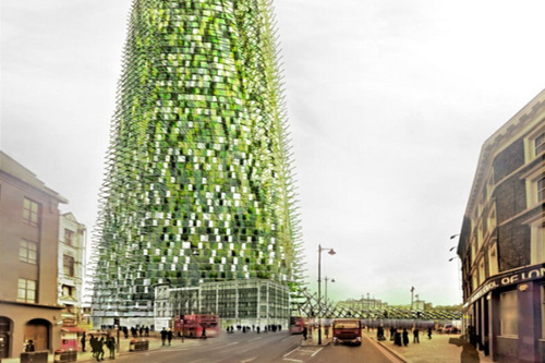 Запроектирован первый органический небоскреб из переработанного мусора