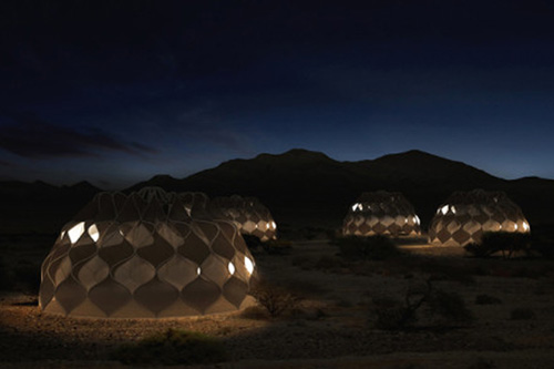 Придуманы инновационные плетеные палатки для беженцев