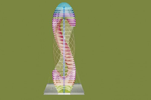 В Берлине спроектирован спиральный небоскреб с вертикальным садом