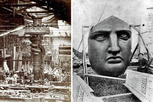 Как строили Статую Свободы. Фото конца 19-го века
