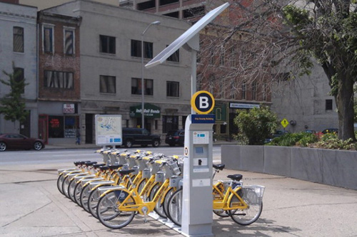 Придуманы велопарковки на солнечной энергии