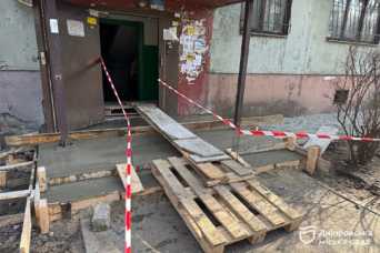 У Днiпрi за заявками мiстян оновлюють вимощення