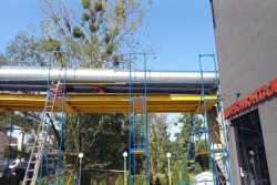 У Львовi встановлюють сучасну теплоiзоляцiю на магiстральнiй тепломережi