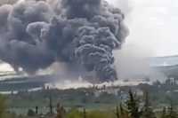 В Донецкой области бомбили производителя стройматериалов