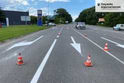 У Хмельницькiй областi оновили дорожню розмiтку у мiсцi концентрацiї ДТП