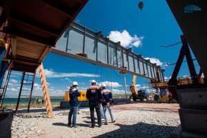 Как выглядит Керченский мост сегодня, 26-го мая, в 14 часов по киевскому времени