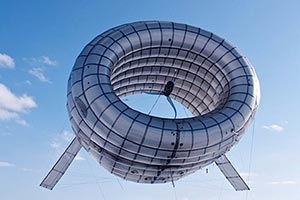 Изобретен надувной ветрогенератор. Видео