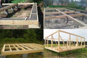 Этапы строительства каркасного дома: заливка фундамента
