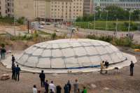 Сконструирован купол из надувного бетона