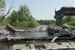 У Київськiй областi вiдбудовують зруйнований мiст
