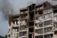 В Киеве ракеты ударили почти в одно и то же место