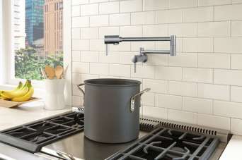 Что такое наливной кран над плитой для кухни.  Видео